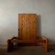Vintage Pine Coffee Table Dymling Yngve Ekström Swedese, Brutalist, 1970s