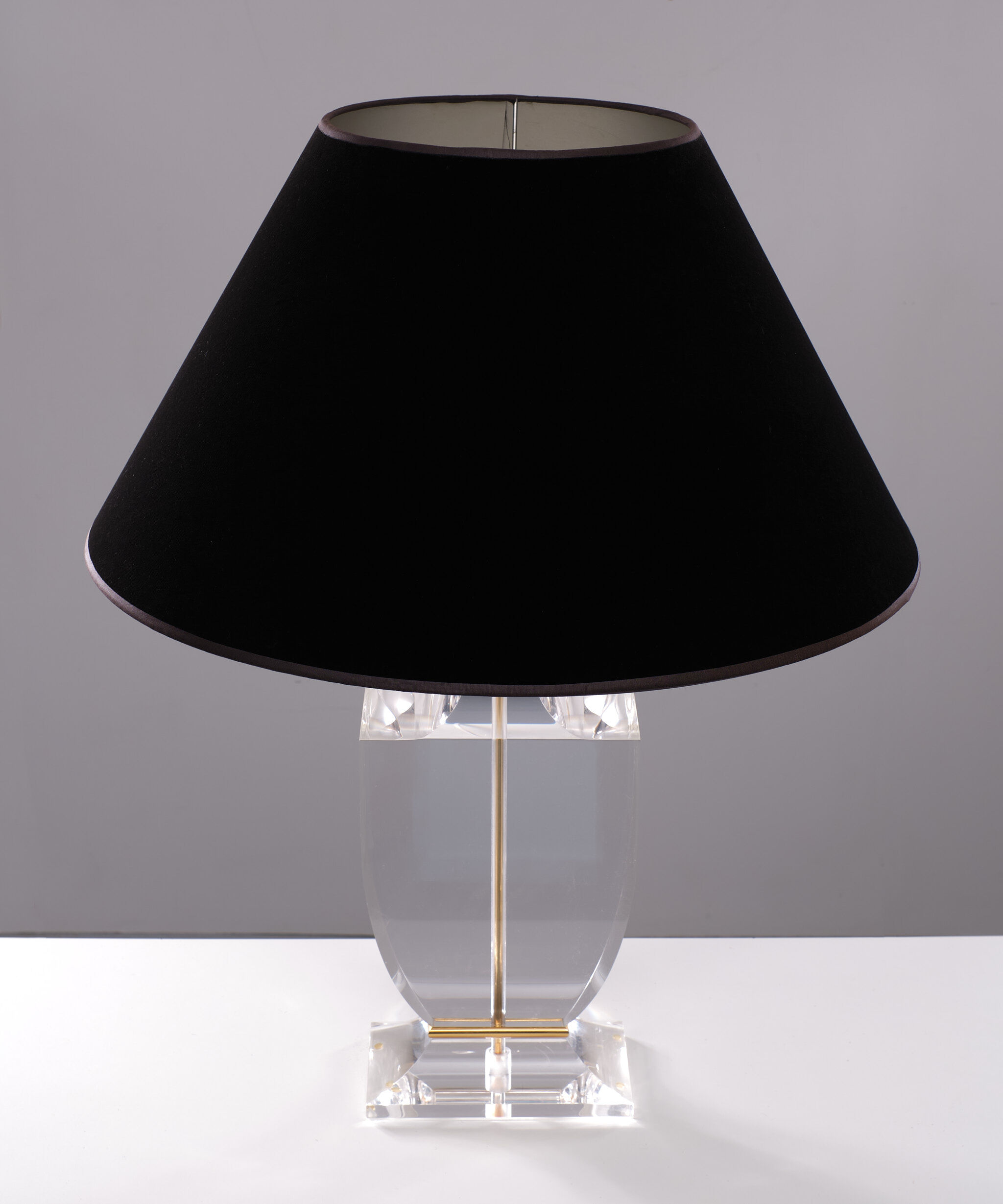 Regency Lucite Table Lamp, 1970s, France