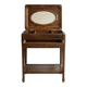 Art Deco wooden dressing table with mirror