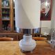 Vintage 1970s White Opaline Lamp