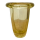 Vase Art Déco en verre épais à bord renversé, années 1930 à 1950