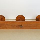 Wooden coat rack 5 hooks early twentieth