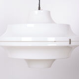 White Acrylic Ceiling Lamp Yki Nummi Style 1970s Italy