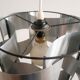 Aluminum pendant lamp by Max Sauze, France 1970's