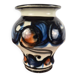 Petit vase en grès émaillé,
