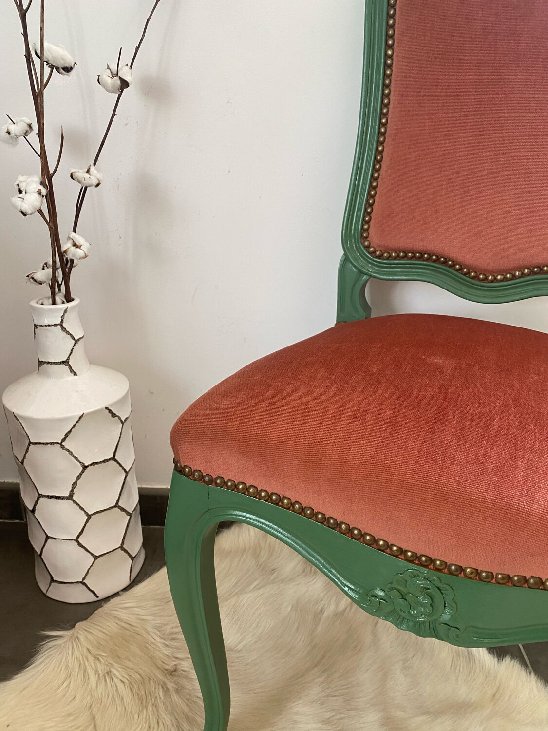 Louis XV style chair restyled