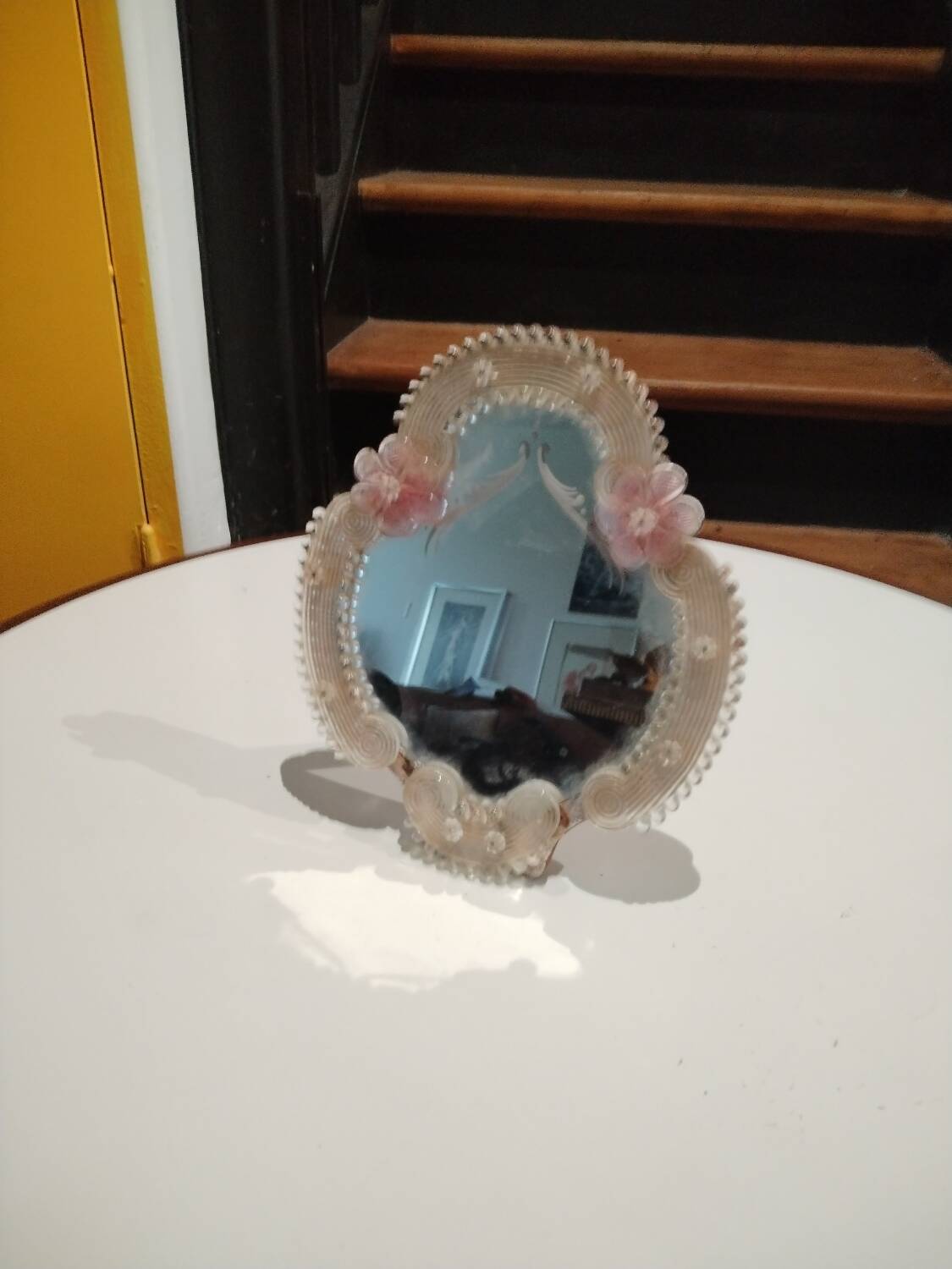 Venetian Murano blown glass mirror, 1950s