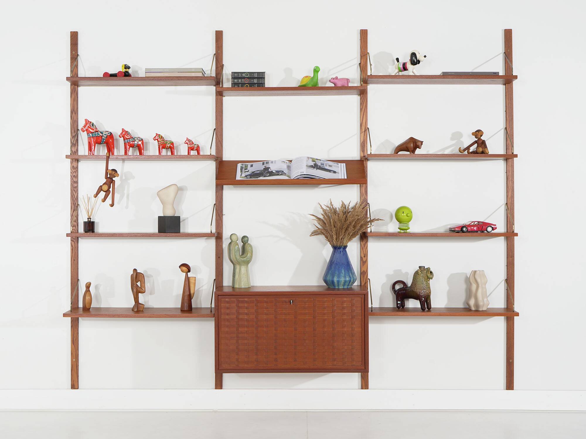 Cado Modular Shelving, Poul Cadovius, Teak Veneer, Danish, 1970s