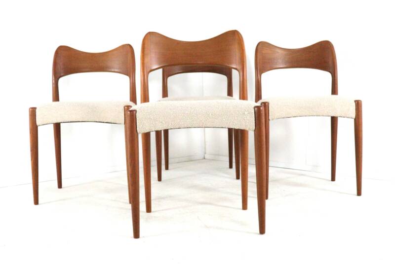 Ensemble de 4 chaises Arne Hovman Olsen pour Kold Mogens