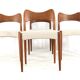Ensemble de 4 chaises Arne Hovman Olsen pour Kold Mogens