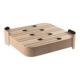 Table basse en frêne et ébène vert