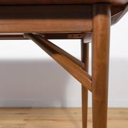 Table à manger en teck extensible du milieu du siècle Everest, années 1960