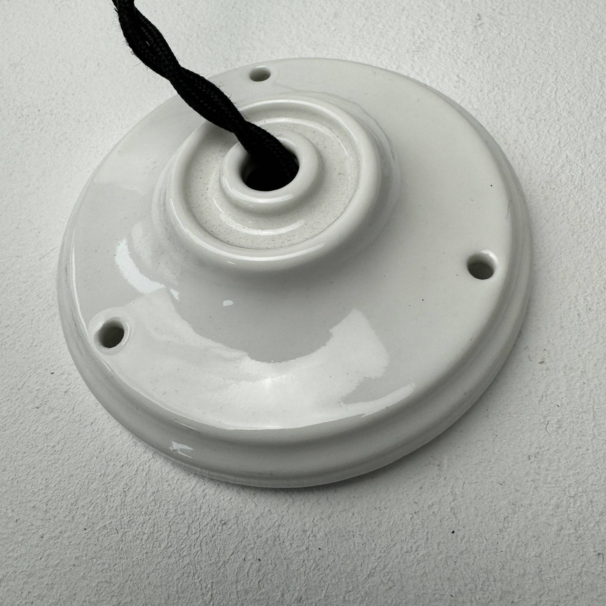 Vintage glass suspension light 1970