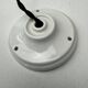 Vintage glass suspension light 1970