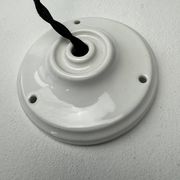 Vintage glass suspension light 1970