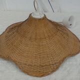 Lustre en rotin, vintage