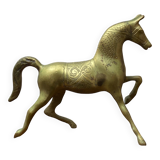 Vintage brass horse