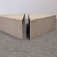 Pair of Italian travertine coffee tables by Up & Up circa 1970