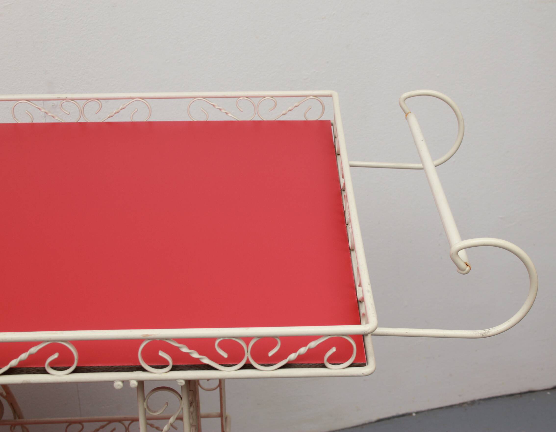 1950s French serving trolley for garden