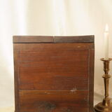 Antique table cabinet in solid mahogany XXth