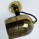 Pair of Vintage Gold-Toned Tube-Style Wall Spotlights With Patina
