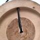 XL turned wooden lamp base H.47 cm 1950s design