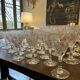 Beau lot de verres en cristal de Saint Louis