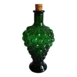 Green vintage grape glass carafe