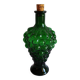 Carafe verte verre grappe raisin vintage