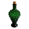 Green vintage grape glass carafe