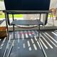 4 chrome tubular chairs