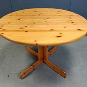 Rainer Daumiller style pine wood dining table, 1970s