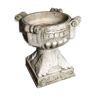 Vasque bénitier en marbre art déco décor de chapiteau 1920