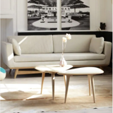 Table small white laque