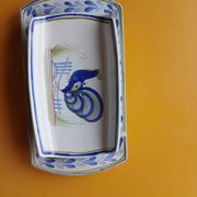 Henriot Quimper vintage numbered asparagus dishes