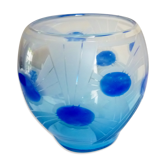Blown glass vase, signed "Le Verre Français" by Charles Schneider, art deco 1920/30