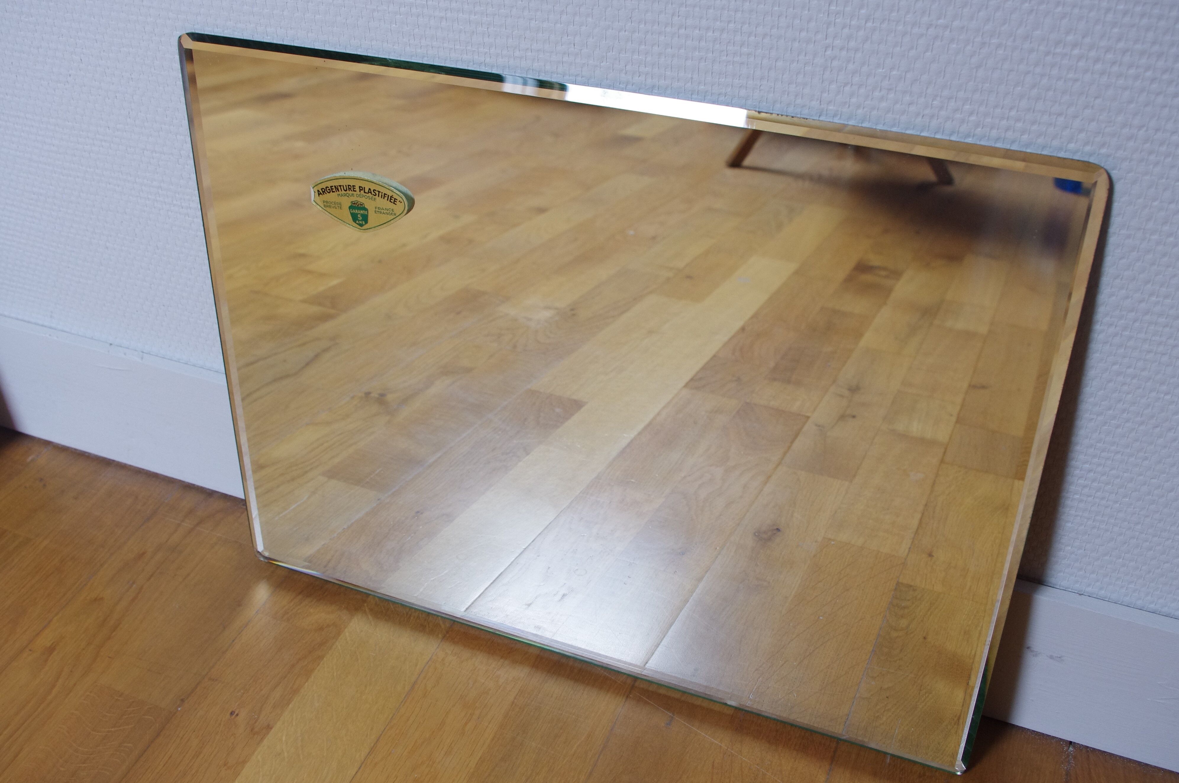 Bevelled vintage mirror