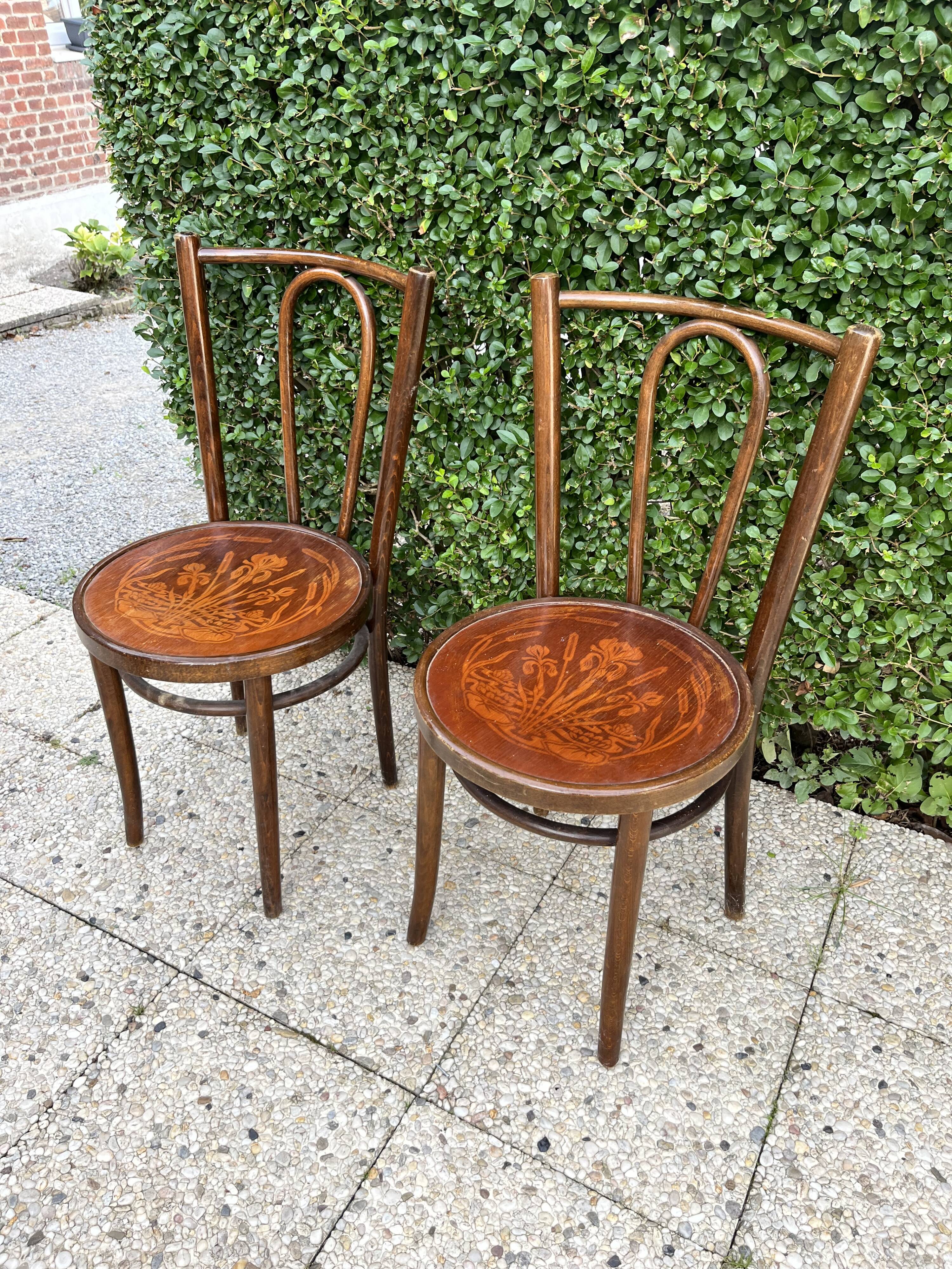 2 bistro chairs