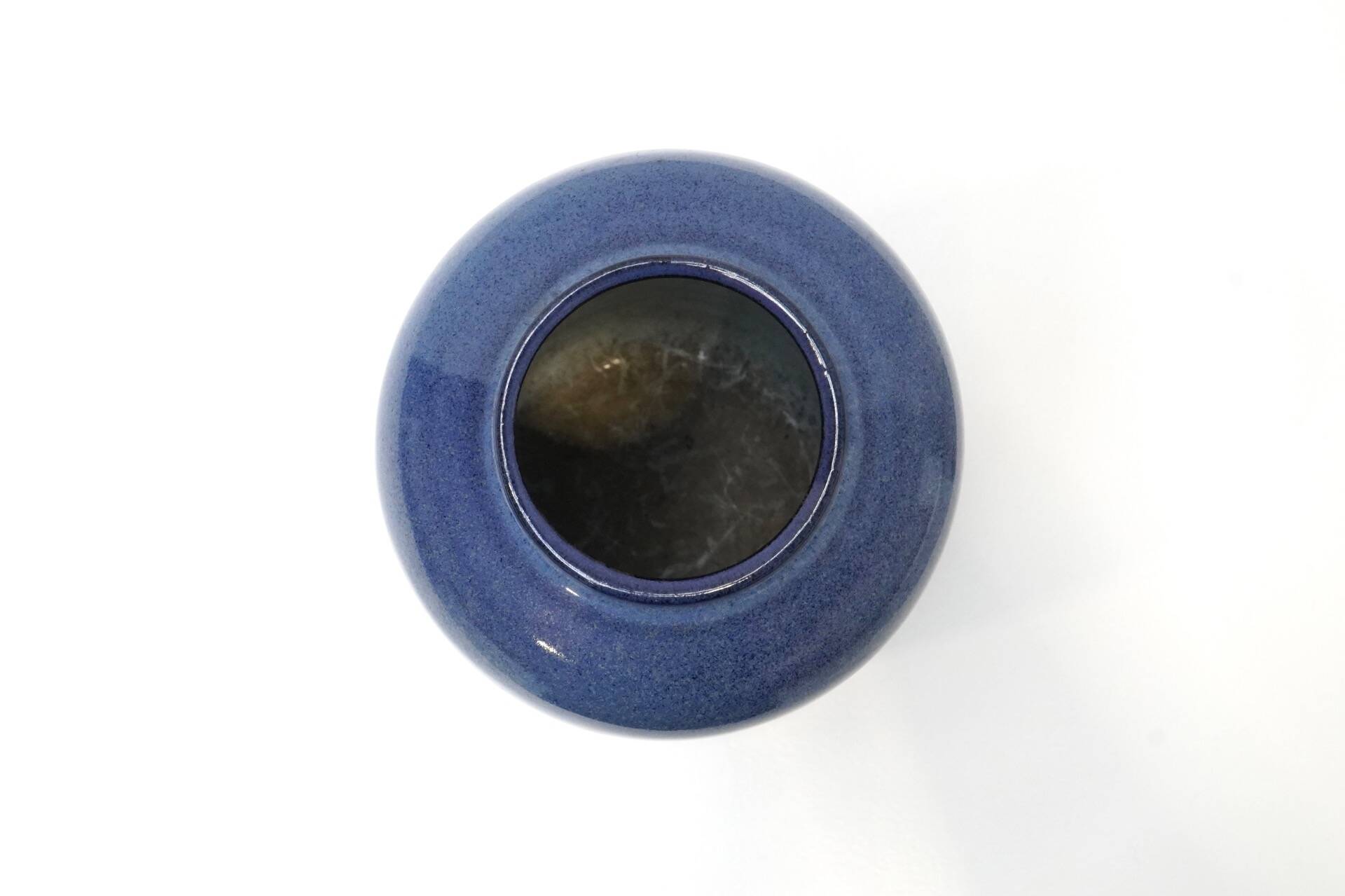 Rogier Vandeweghe, Blue-Glazed Cylindrical Vase for Amphora