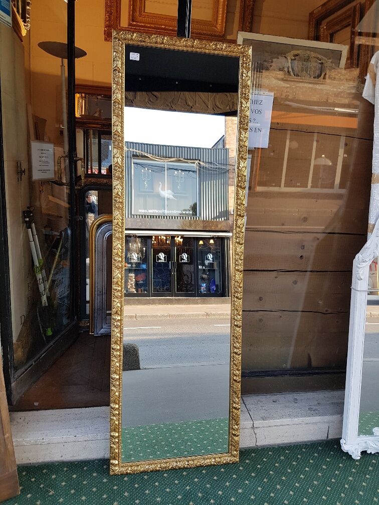 Golden mirror, francesca model 175 x 55 cm