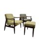 Ensemble de fauteuils GFM-87 avec repose-pieds par E. Homa/J. Kędziorek, années 1960-70, polonais