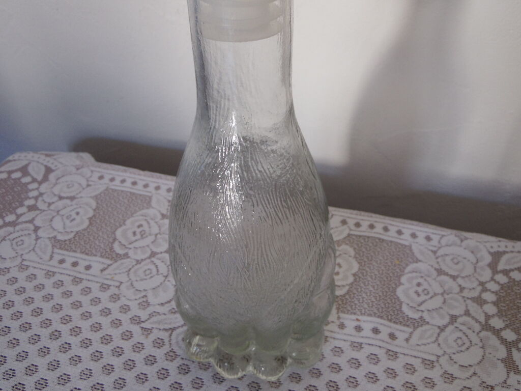 Glass cat shape bottle