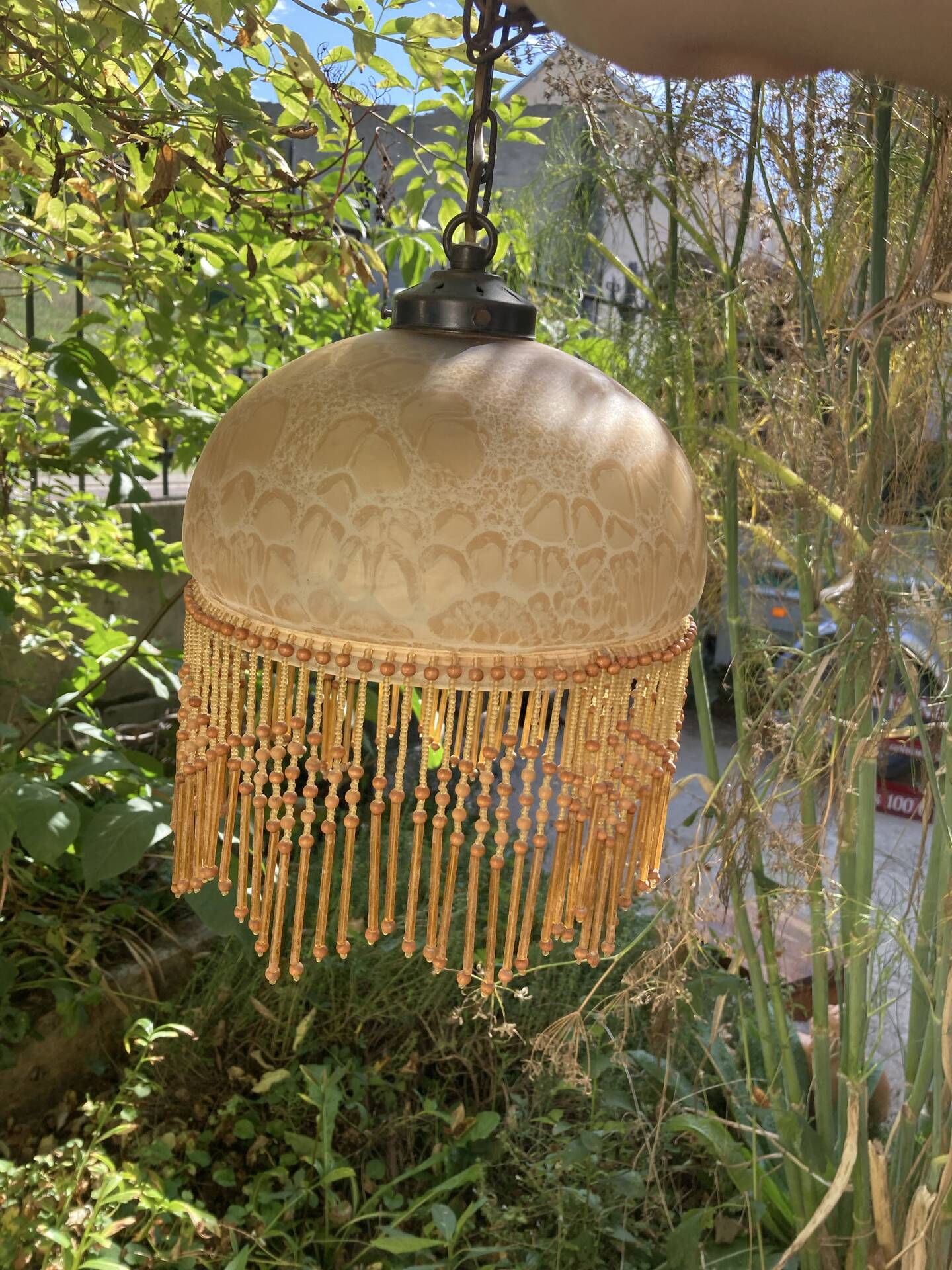 Chandelier with pendants from the 1920s