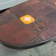 Oval ceramic coffee table 60 70 vintage Jaffeux