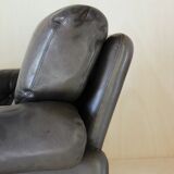 Coronado Brown Leather Sofa, Afra & Tobia Scarpa for B&B Italia