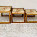 Vintage 1960 nesting coffee table