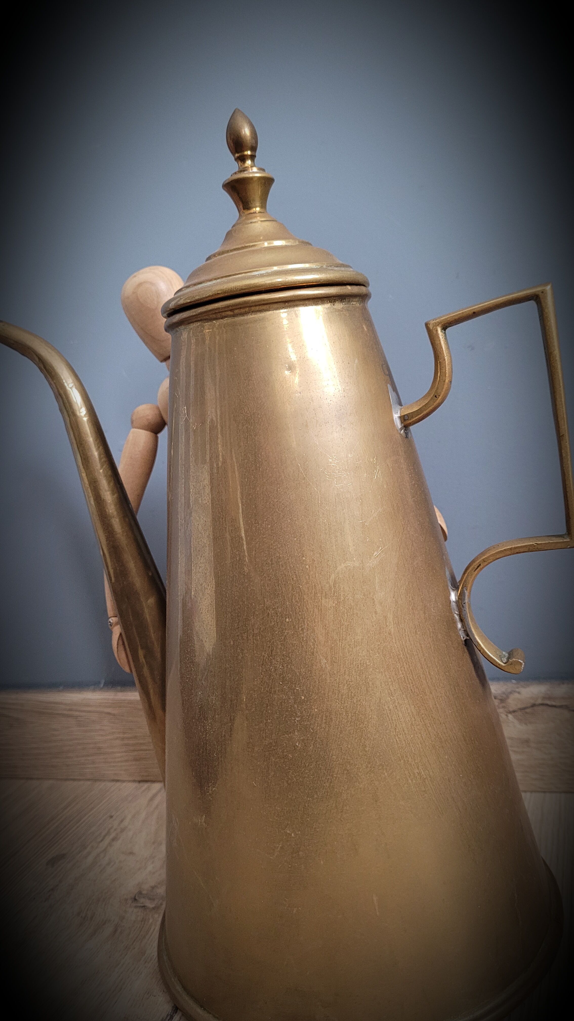 Brass coffee maker