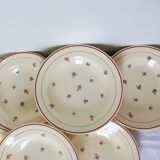 Set of 6 vintage porcelain soup plates from Salins 2103127