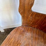 Baumann chair model "Gentiane" in dark wood