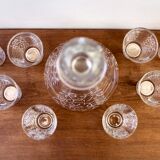 Liquor service 8 glasses 60s